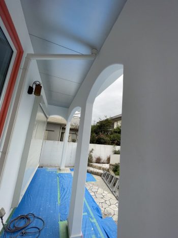 兵庫県神戸市外壁リノベーション漆喰仕上げ